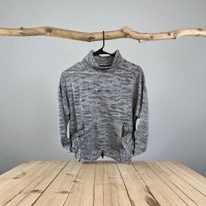 🍀🍂Kyodan Charcoal Patterned Cowl Neck Sweatshirt